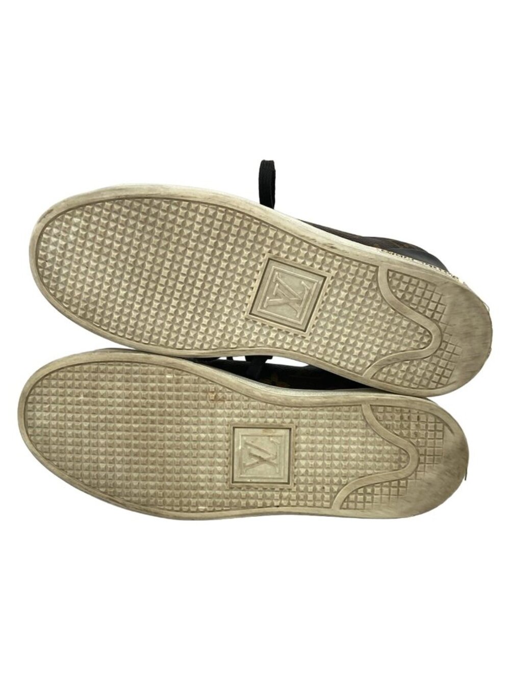 Louis Vuitton Sneakers 36 Front Row Line Brown Black Leather - Picture 4 of 6